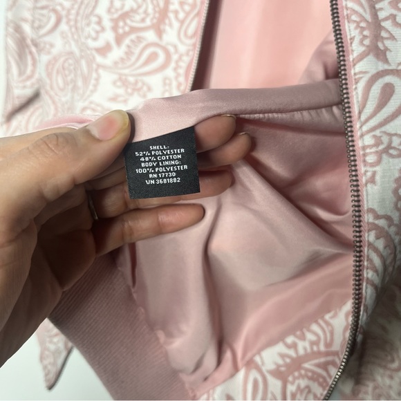 Women's Victoria Beckham Target - Blush Floral Jacquard Bomber Jacket - Picture 10 of 12